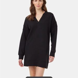 Tentree Vneck Sweatfleece Dress Small